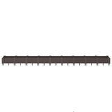 Vidaxx jardinière avec piquets 362,5x42,5x28,5 cm polypropylène marron