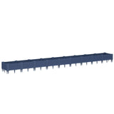 Vidaxx jardinière avec piquets 362,5x42,5x28,5 cm polypropylène gris