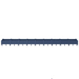 Vidaxx jardinière avec piquets 362,5x42,5x28,5 cm polypropylène gris