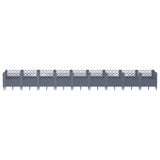 Vidaxl Plantter mat Pins 363.5x43.5x43,5 cm Polyprope Grey