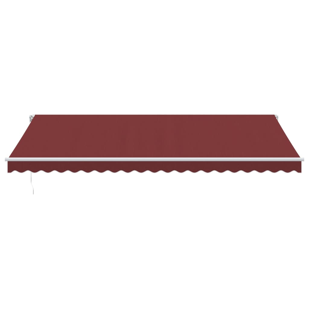 Vidaxl Luifel manually extends 500x350 cm Bordeaux red