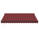 Vidaxl Luifel manually extends 400x350 cm Bordeaux red