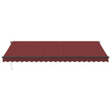 Vidaxl Luifel förlänger manuellt 500x350 cm Bordeaux Red