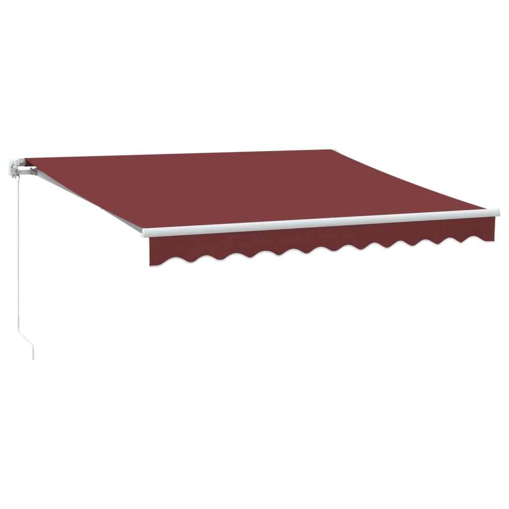 Vidaxl luifel erstreckt sich manuell 300x250 cm Bordeaux rot