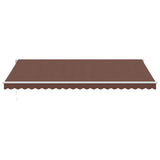 Vidaxl Luifel manually extends 500x350 cm brown