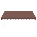 Vidaxl Luifel manually extendable 300x250 cm brown