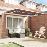 VidaXL Auvent extensible manuellement 300x250 cm marron