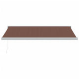 Vidaxl Luifel manually extends 400x300 cm brown