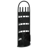 Vidaxx ensemble d'outils de cheminée 5 pièces 23x15x66 cm acier