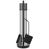 Vidaxx ensemble d'outils de cheminée 5 pièces 18x66 cm acier