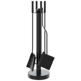 Vidaxx ensemble d'outils de cheminée 5 pièces 18x56 cm acier