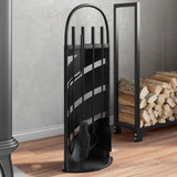 Vidaxx ensemble d'outils de cheminée 5 pièces 23x15x66 cm acier