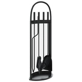 Vidaxx ensemble d'outils de cheminée 5 pièces 23x15x66 cm acier