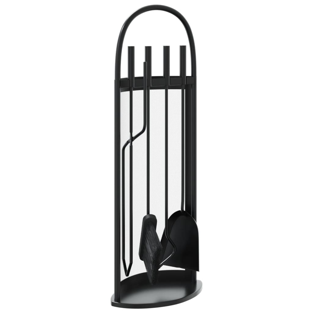 Vidaxl de 5 piezas de chimenea Conjunto de acero 23x15x66 cm de acero