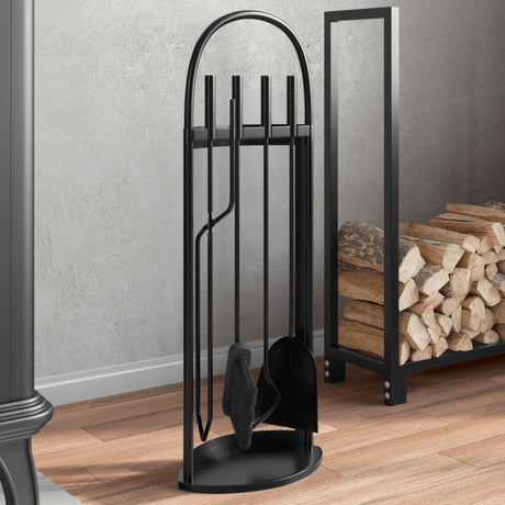 Vidaxx ensemble d'outils de cheminée 5 pièces 23x15x66 cm acier