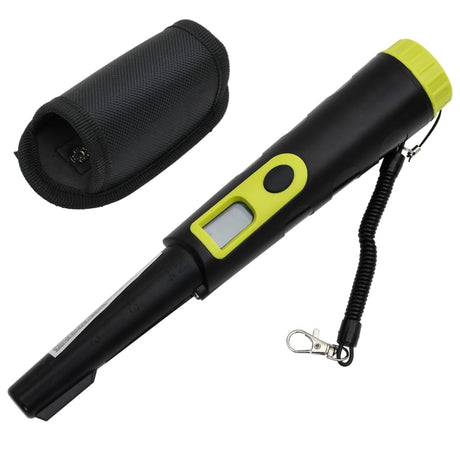 Détecteur de métaux Pinpointer VidaXL avec écran LCD noir et jaune