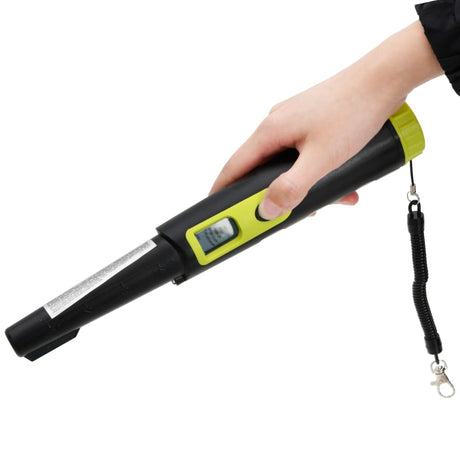 Détecteur de métaux Pinpointer VidaXL avec écran LCD noir et jaune