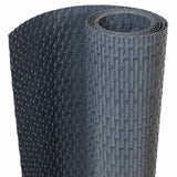 Obrazovka balkonu Vidaxl 300x80 cm Poly Rattan Anthracite -colored