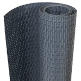 Obrazovka balkonu Vidaxl 300x100 cm Poly Rattan Anthracite -colored