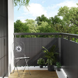 Vidaxx paravent de balcon 500x80 cm poly rotin anthracite