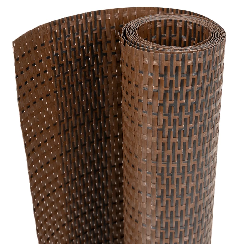 Vidaxl Balcony Schermata 300x80 cm Poly Rattan Brown e Nero