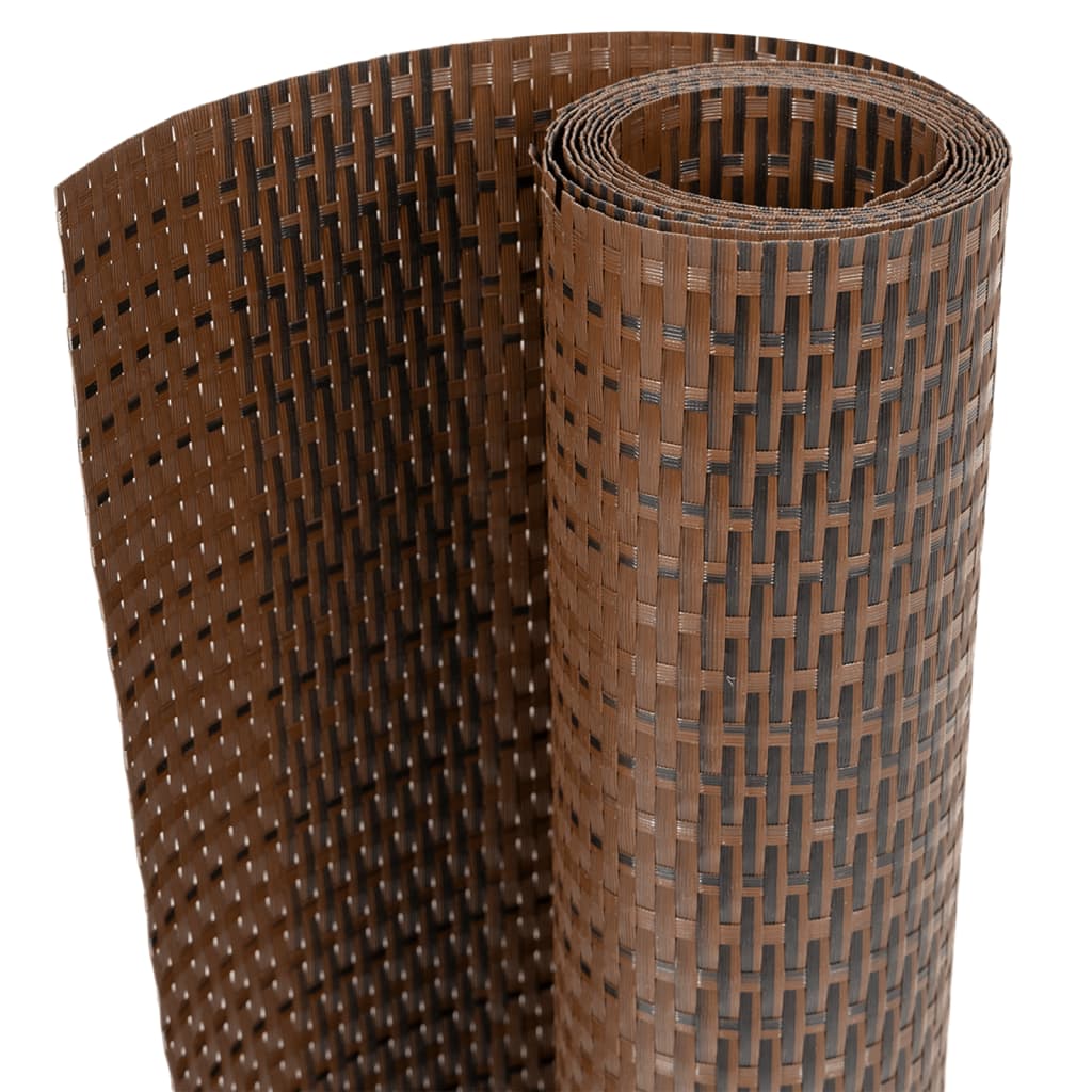 Vidaxx paravent de balcon 400x100 cm poly rotin marron et noir