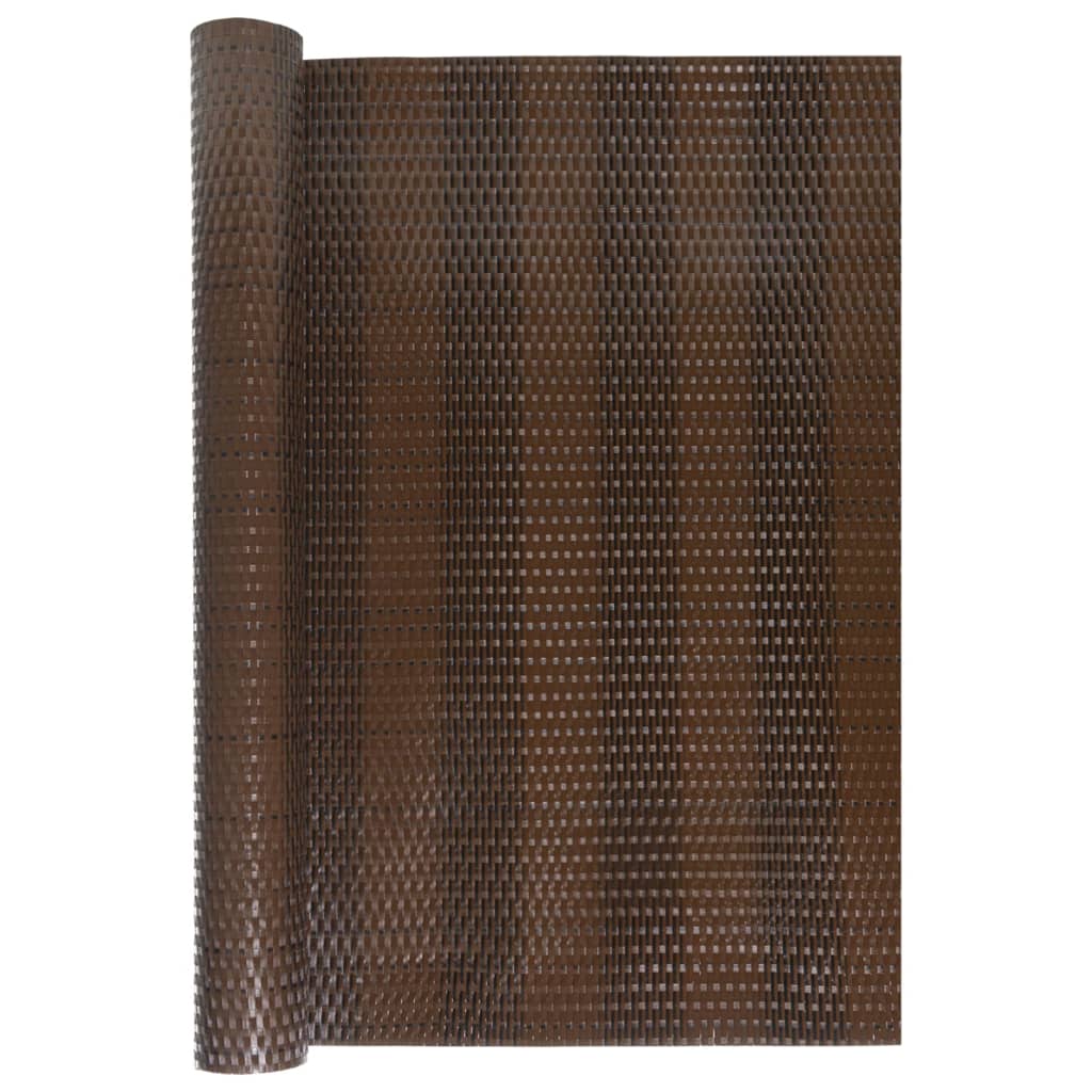 Vidaxx paravent de balcon 400x100 cm poly rotin marron et noir