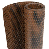 Vidaxl balkonskærm 600x80 cm poly rattan brun og sort