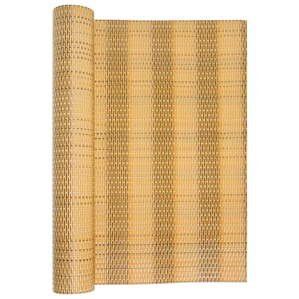 Vidaxx paravent de balcon 400x80 cm poly rotin marron clair