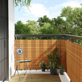 Vidaxx paravent de balcon 400x80 cm poly rotin marron clair