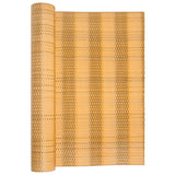 Pantalla de balcón Vidaxl 1000x80 cm Poly Rattan marrón claro