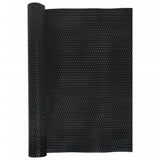 Pantalla de balcón Vidaxl 500x90 cm Poly Rattan negro