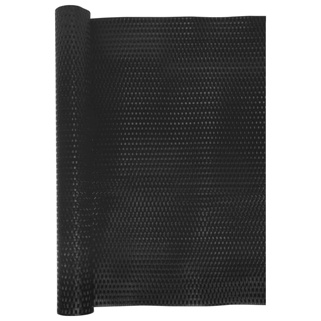 Vidaxl Balcony Screen 500x100 cm Poly Rattan Black