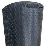 Vidaxx paravents de balcon 5 pcs 255x19 cm poly rotin anthracite