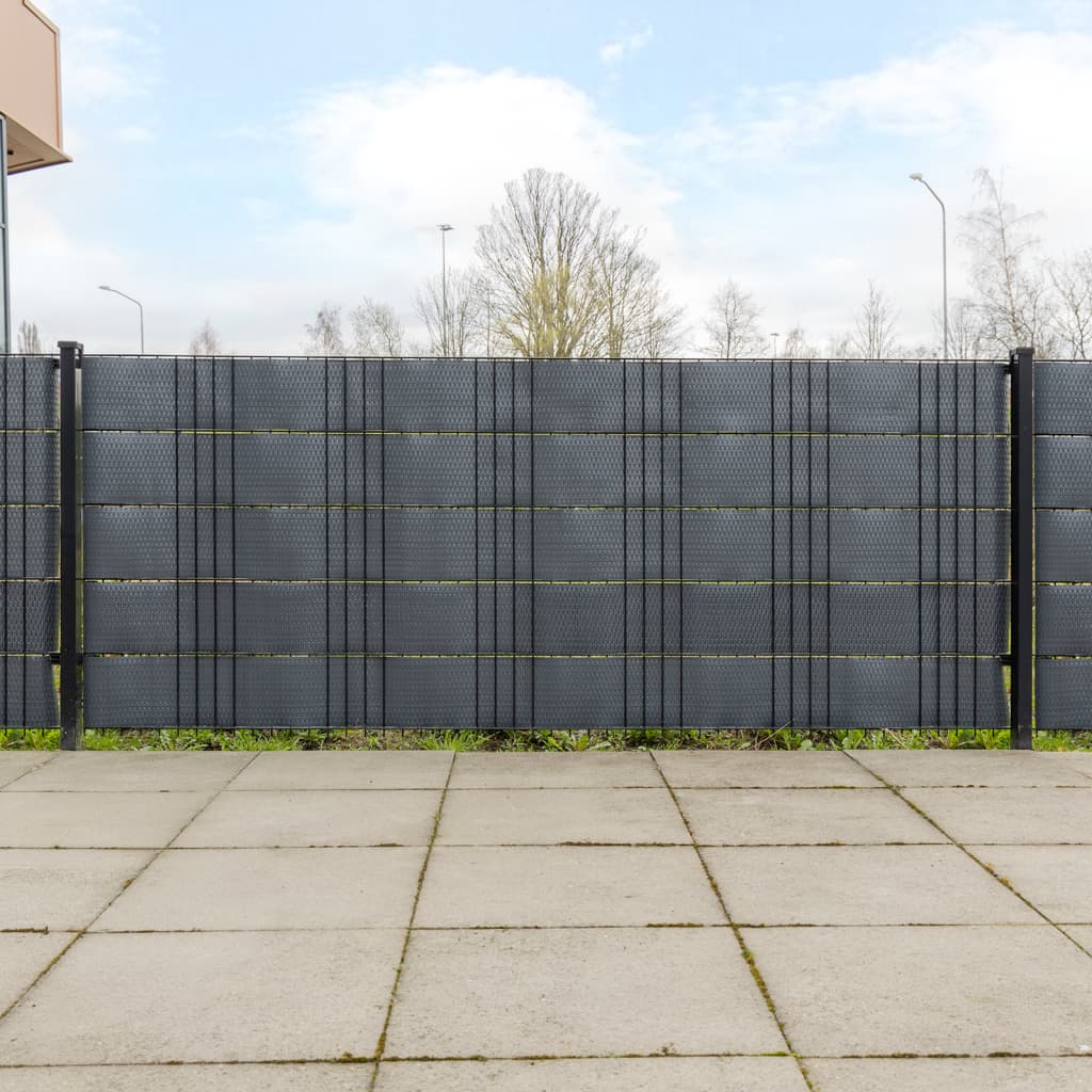 Vidaxx paravents de balcon 10 pcs 255x19 cm poly rotin anthracite