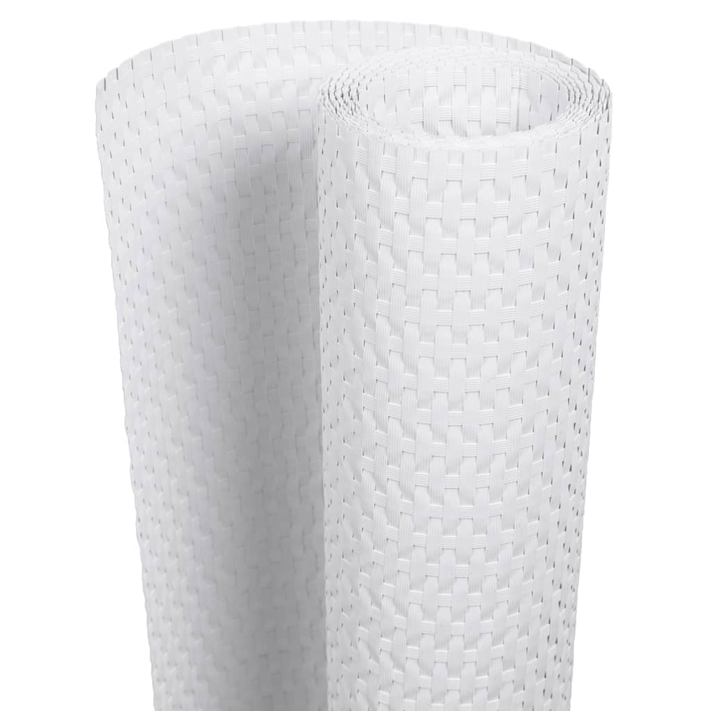 Vidaxx paravents de balcon 5 pcs 255x19 cm poly rotin blanc