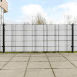 Vidaxx paravents de balcon 5 pcs 255x19 cm poly rotin blanc