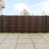 Vidaxx paravents de balcon 5 pcs 255x19 cm poly rotin marron et noir
