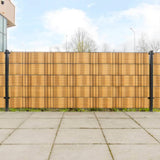 Vidaxx paravents de balcon 5 pcs 255x19 cm poly rotin marron clair
