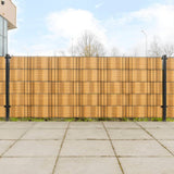 Vidaxx paravents de balcon 10 pcs 255x19 cm poly rotin marron clair