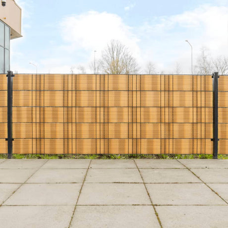 Vidaxx paravents de balcon 10 pcs 255x19 cm poly rotin marron clair