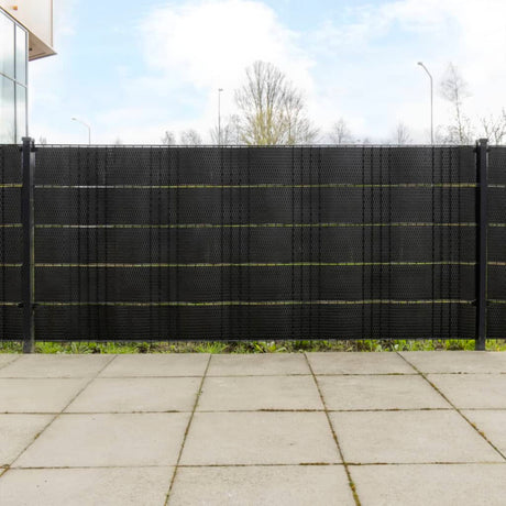Vidaxx paravents de balcon 5 pcs 255x19 cm poly rotin noir
