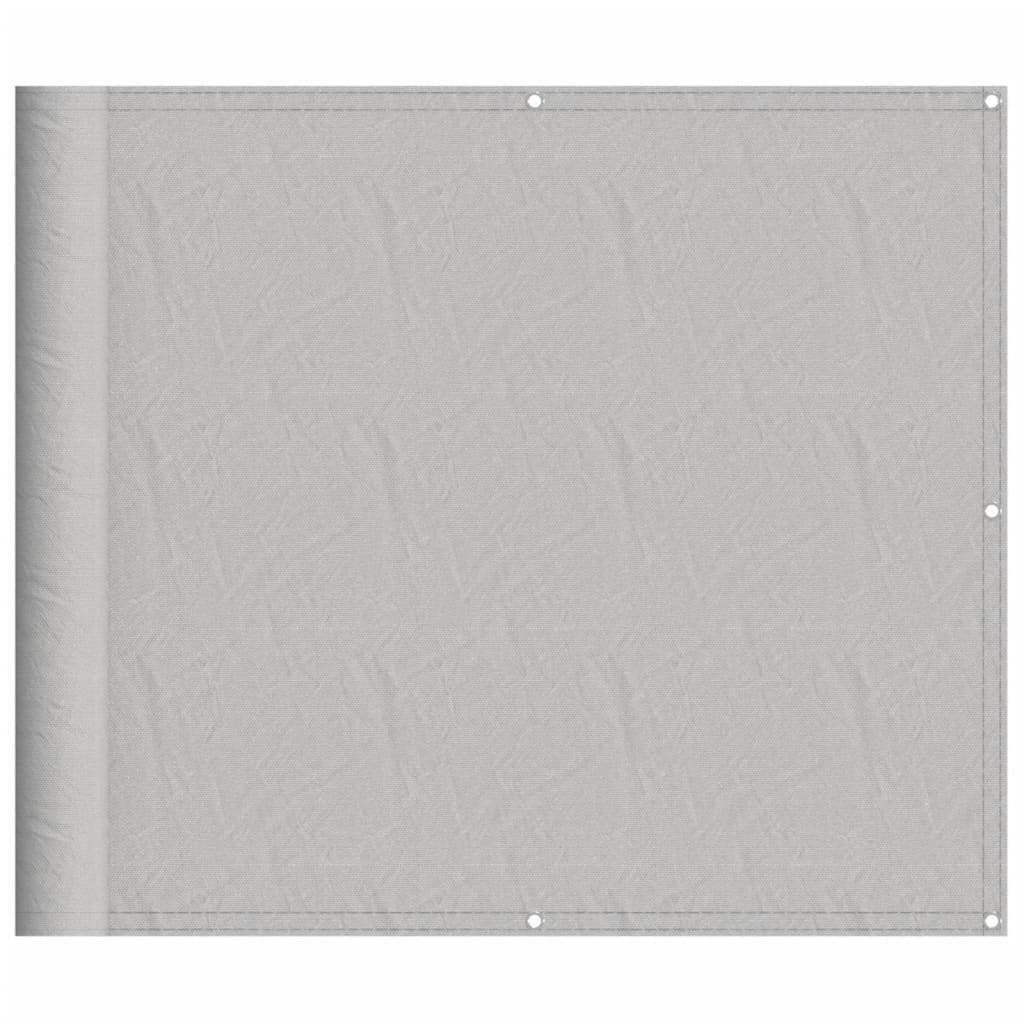 Obrazovka balkonu Vidaxl 90x500 cm 100% Oxford Polyester Light Grey