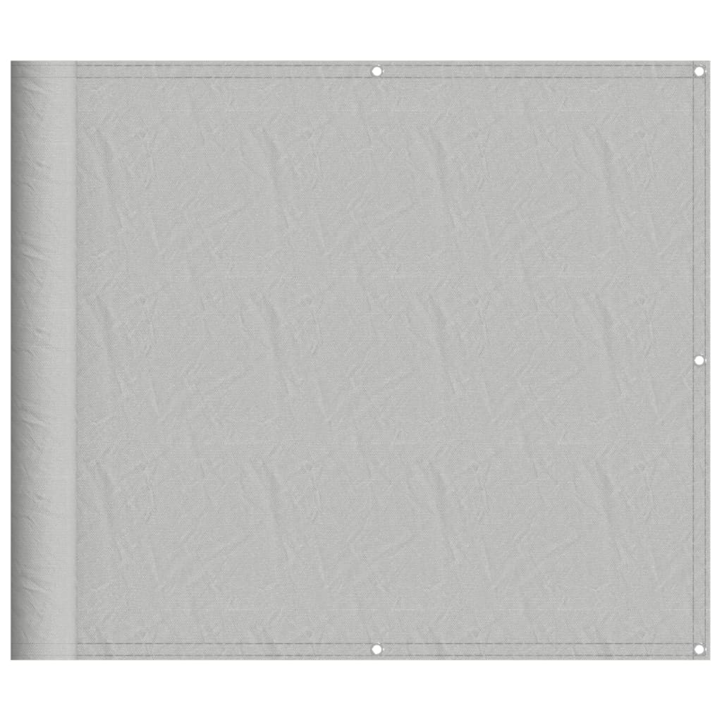 Paravent de balcon Vidaxx 90x600 cm 100% polyester oxford gris clair