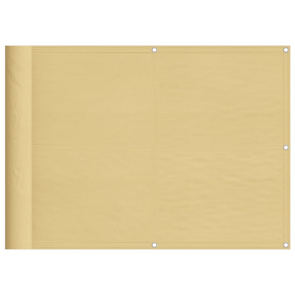 Paravent de balcon Vidaxx 75x600 cm 100% polyester oxford couleur sable