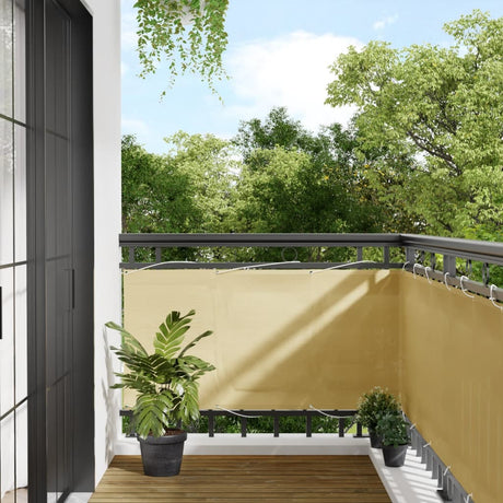 VidaXL Paravent de balcon 75x800 cm 100% polyester oxford couleur sable
