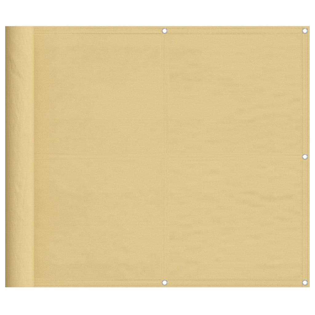 Vidaxl balkonskærm 90x300 cm 100% Oxford Polyester Sand -farvet