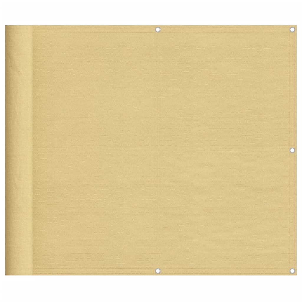 Vidaxl balkongskjerm 90x400 cm 100% Oxford polyester sand -farget