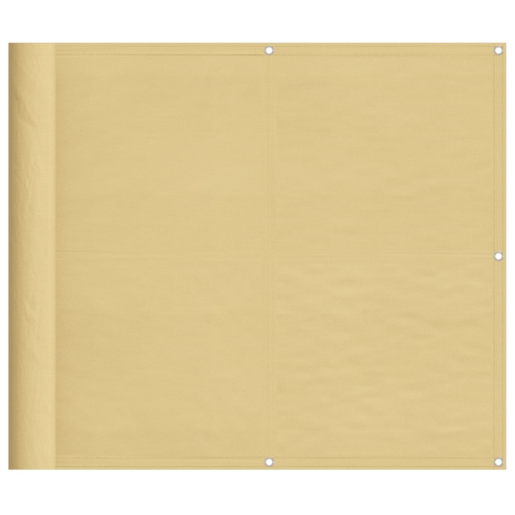 Paravent de balcon Vidaxx 90x500 cm 100% polyester oxford couleur sable