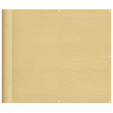 Paravent de balcon Vidaxx 90x500 cm 100% polyester oxford couleur sable